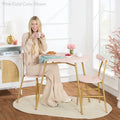 Best Choice Products 3 Piece Modern Oval Dining Table Set, Small Kitchen Dinette W/2 Chairs Black/Black