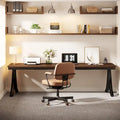78.74 Inch Extra Long Double Computer Desk with Stylish Metal Legs for Home Office