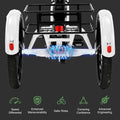 ABORON 3.0 Fat Tire Electric Trike for Senior Foldable E Bike, 500W Motorized Tricycle Adult 20" Folding 3 Wheel Electric Commute Bike Trike W/48V